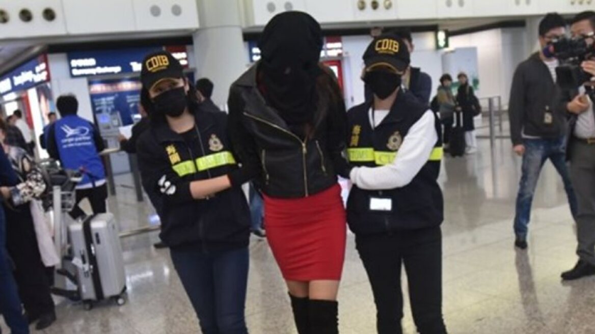 Greek model arrested at Hong Kong airport for drug trafficking (video-photos)
