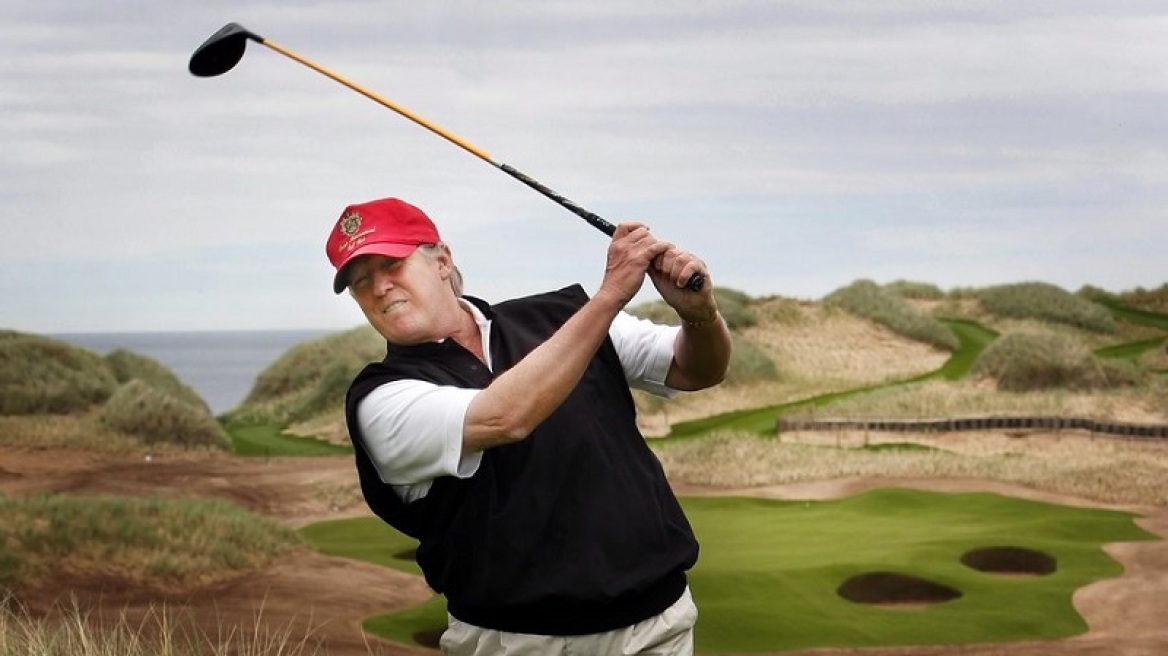 Ο Ντόναλντ Τραμπ δήλωνε απασχολημένος  και πήγε για... γκολφ