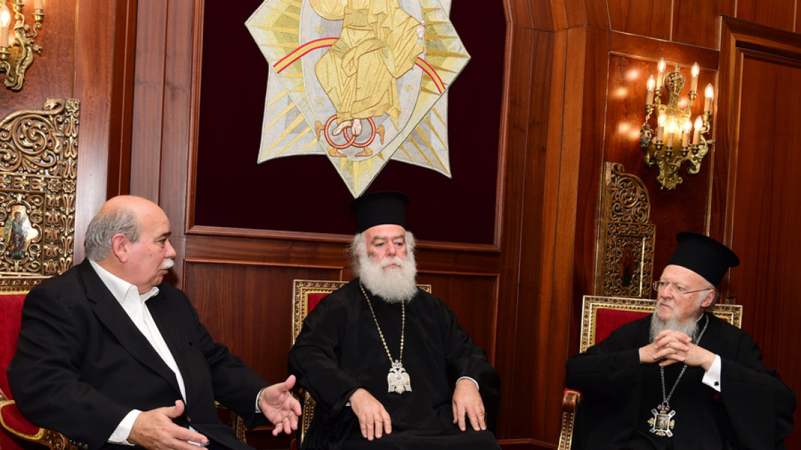Συνάντηση Βούτση με τον Οικουμενικό Πατριάρχη: Η Αθήνα στηρίζει τις Ορθόδοξες εκκλησίες