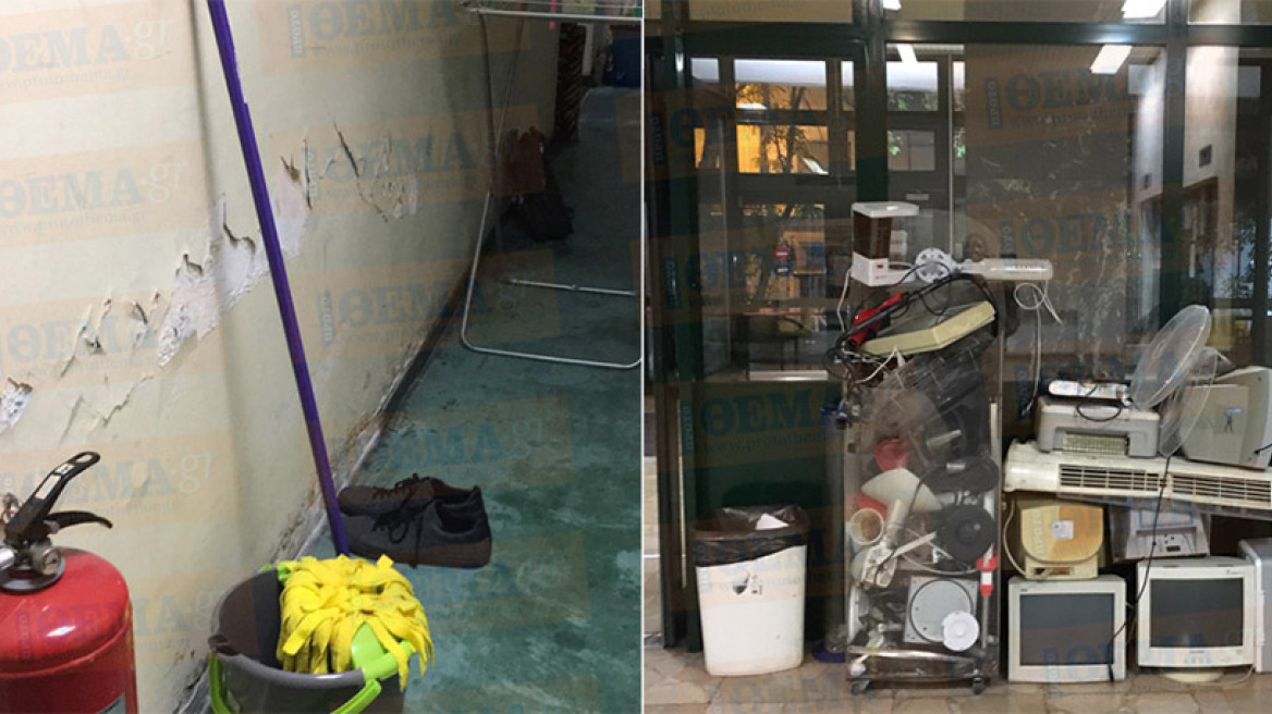 Tριτοκοσμικές εικόνες στις φοιτητικές εστίες της Αθήνας: Σοβάδες πέφτουν, μούχλα και μολυσμένο νερό