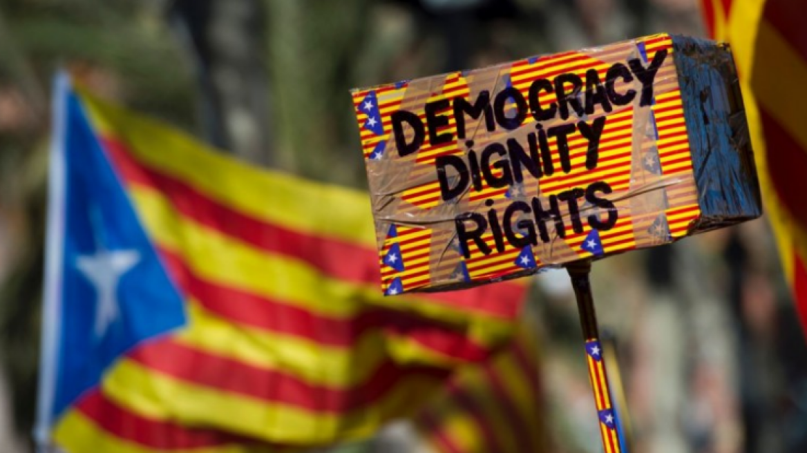 45.000 διαδηλωτές υπέρ της αυτονομίας της Καταλονίας στις Βρυξέλλες   