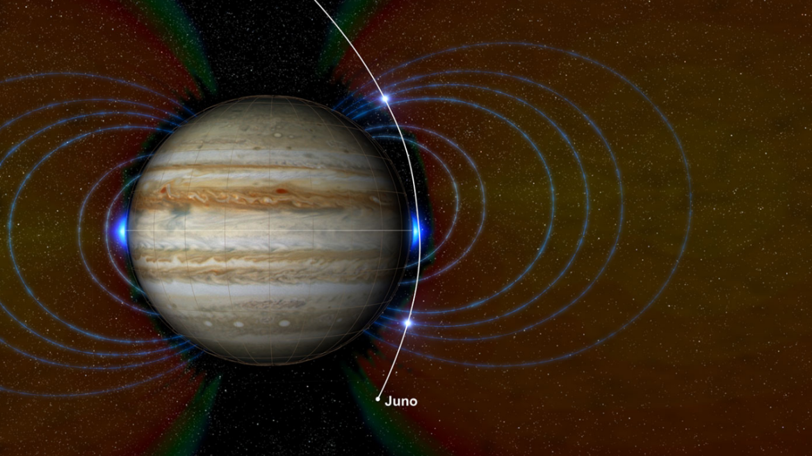 Μία ανάσα από τον πλανήτη Δία: Εντυπωσιακό βίντεο animation από τη NASA με εικόνες του Juno
