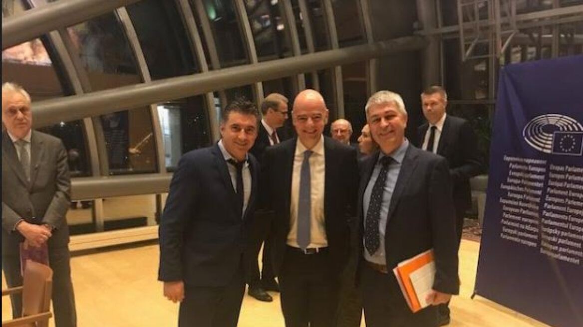 Ο προέδρος της FIFA Τζάνι Ινφαντίνο στο Ευρωπαϊκό Κοινοβούλιο
