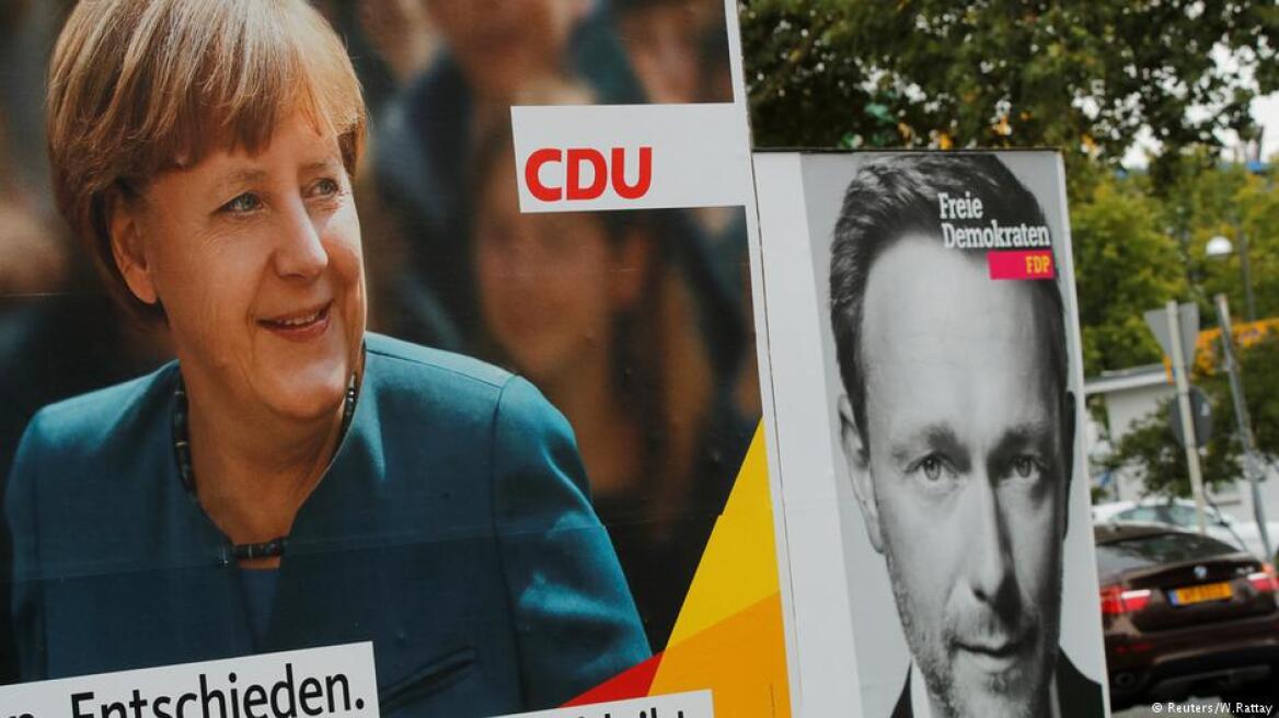 Γερμανία: Οι Φιλελεύθεροι θέλουν συνεργασία με το κόμμα της Μέρκελ αλλά όχι με την ίδια
