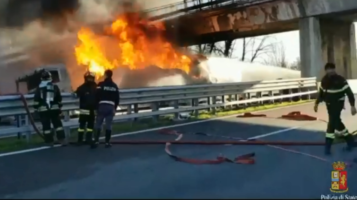 Italy motorway crash: Six dead as tanker explodes near Brescia!