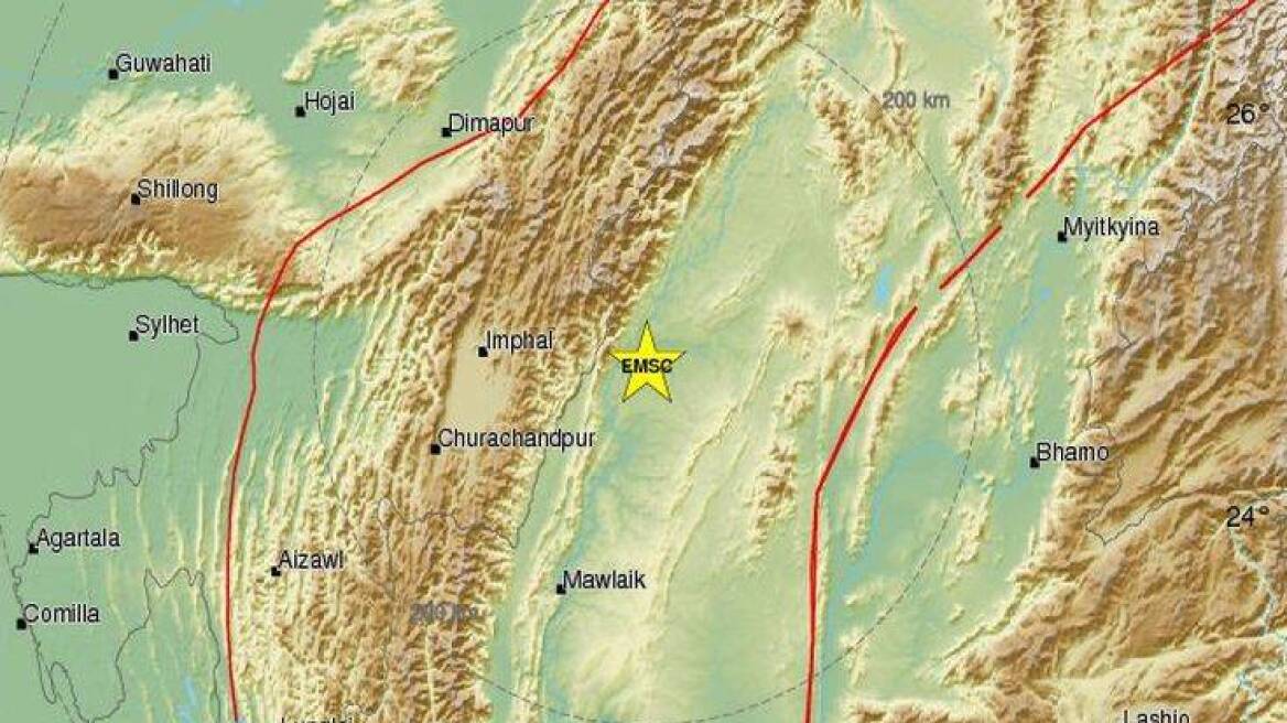 Σεισμός 5,5 Ρίχτερ στην Ινδία