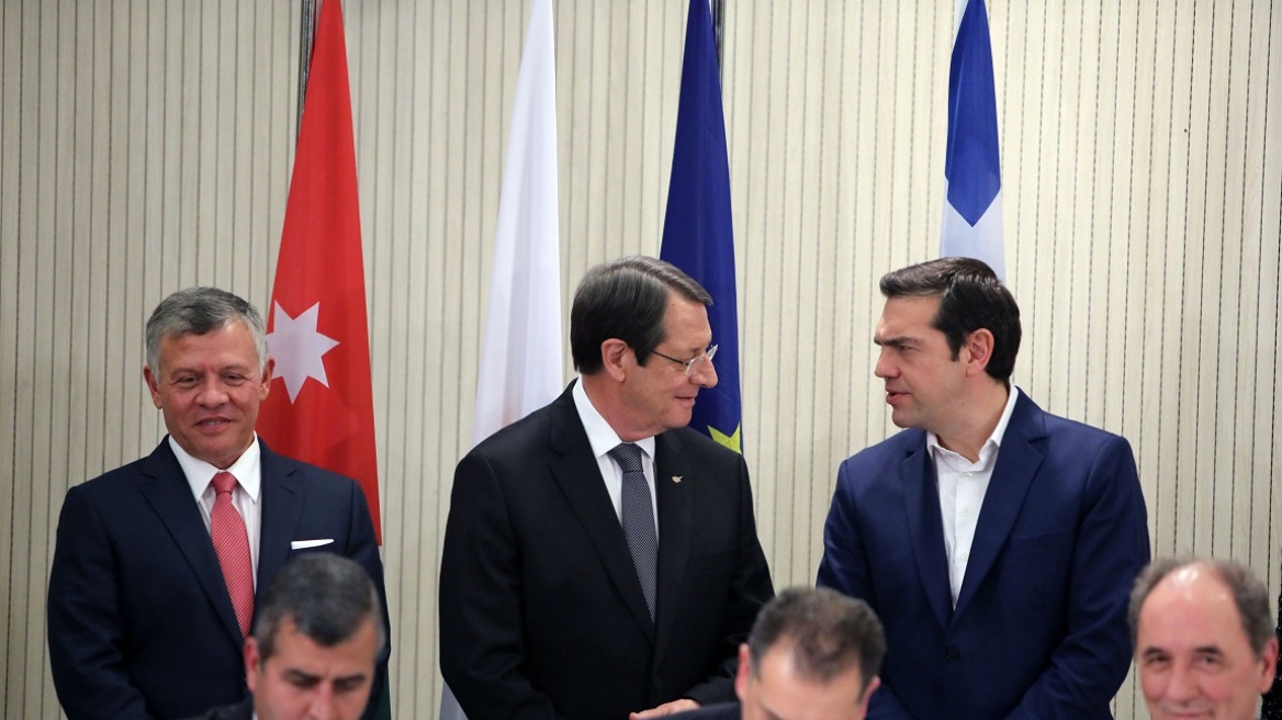 Τρεις συμφωνίες συνεργασίας υπέγραψαν Ελλάδα, Κύπρος και Ιορδανία