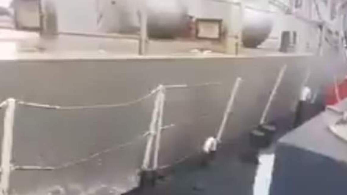 Βίντεο: Η στιγμή που το σκάφος της τουρκικής ακτοφυλακής ακουμπά την κανονιοφόρο «Νικηφόρος»