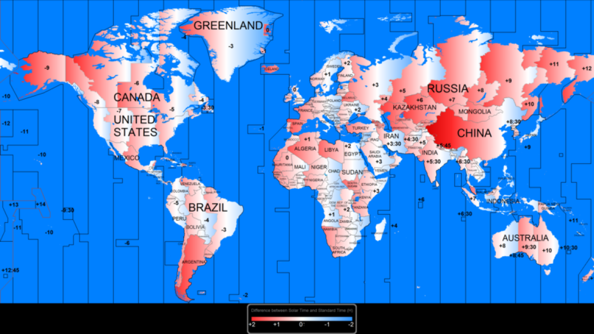 Which countries have the most time zones? (infographic)