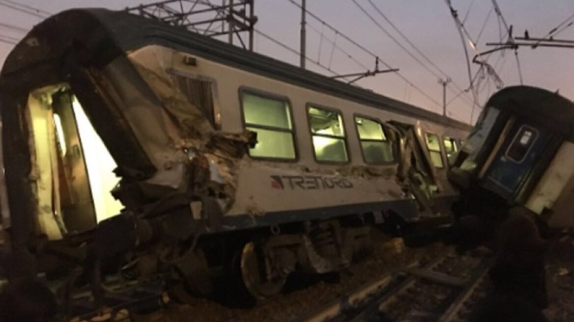 5 believed dead in Milan train crash (live feed from crash site-photos)