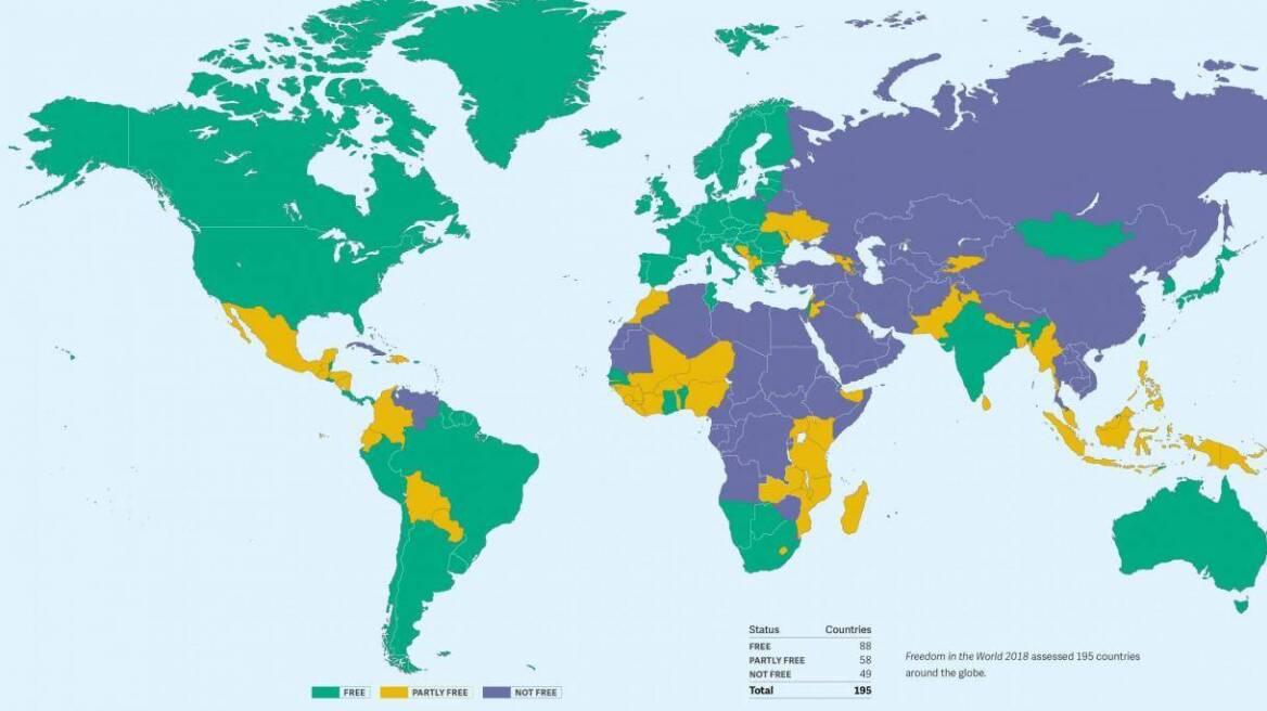 A map of the most oppressed countries in the world (MAP)
