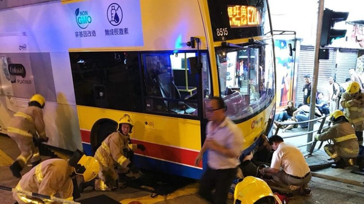 At least 19 killed in Hong Kong bus crash