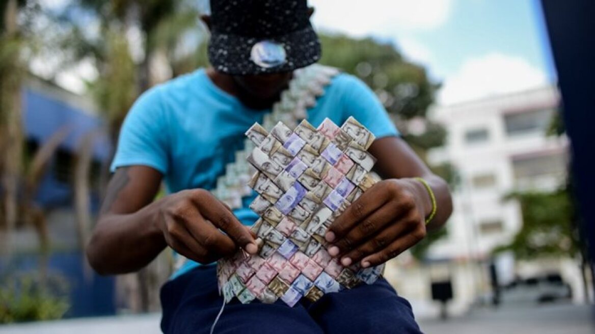 Venezuela’s currency so worthless that locals weave gods out of it!