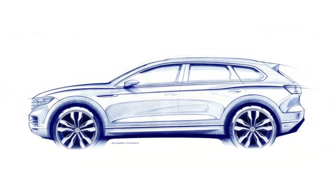 Πρώτο σκίτσο του νέου Volkswagen Touareg