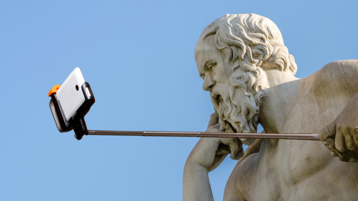 Blame the ancient Greeks for the selfie stick!