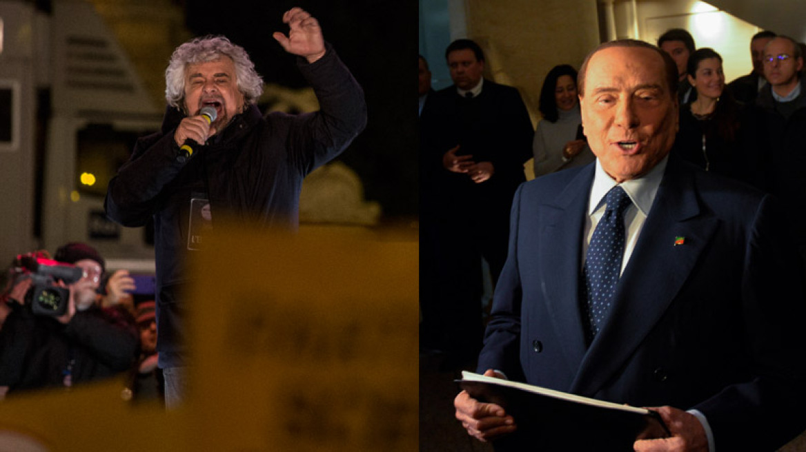 Ιταλία, exit polls: Πρώτο το κόμμα του Μπέπε Γκρίλο - Πρώτη ως συμμαχία η Κεντροδεξιά