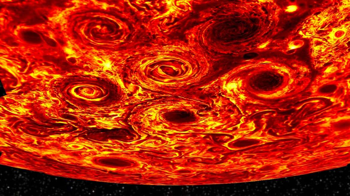 Το Juno τράβηξε τις πιο εντυπωσιακές φωτογραφίες του πλανήτη Δία