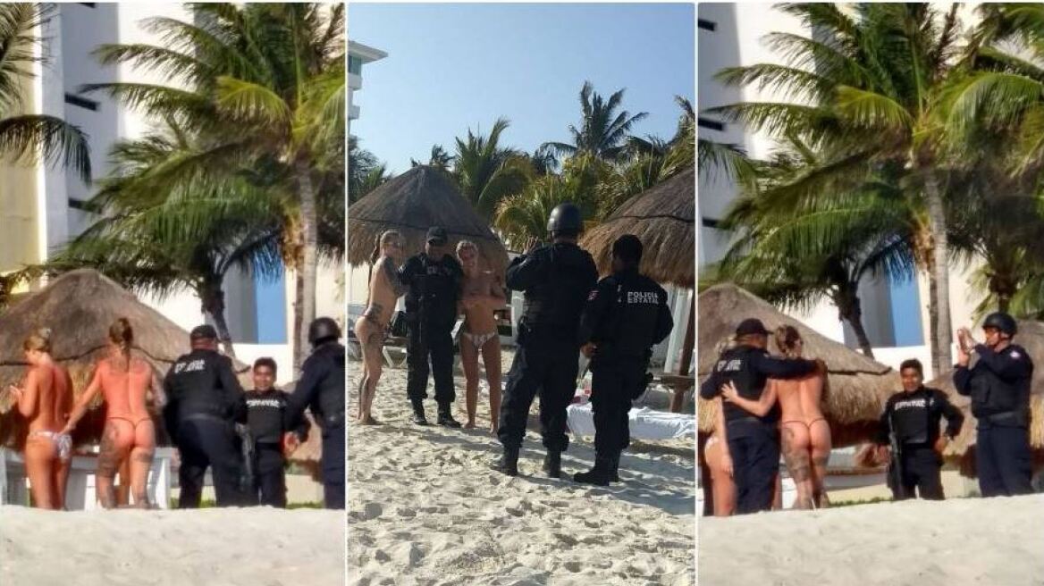 Μεξικό: Topless... φωτογραφίες με τουρίστριες και... απόλυση για τρεις αστυνομικούς