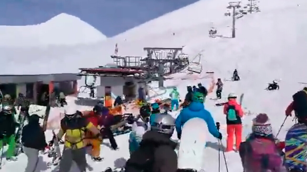 Βίντεο-σοκ: Λιφτ σε χιονοδρομικό κέντρο της Γεωργίας... μετατρέπεται σε θανατηφόρα παγίδα