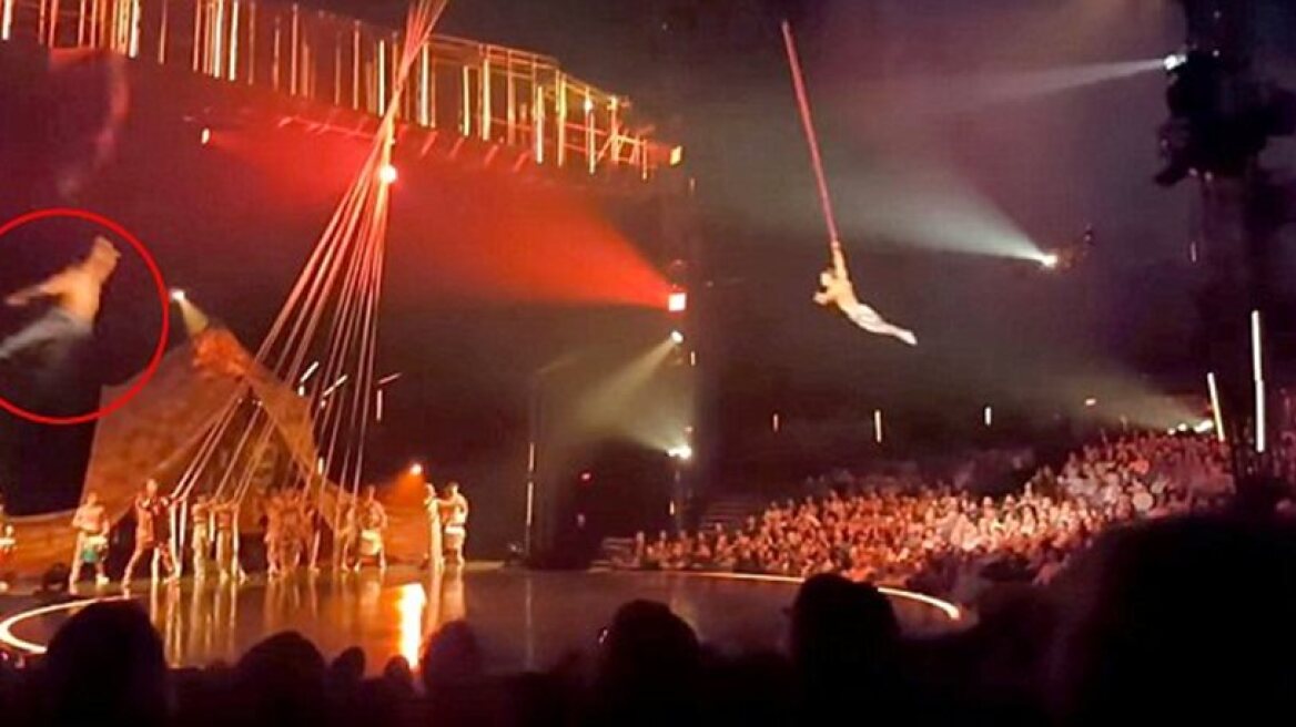 Circus acrobat falls to his death (video)