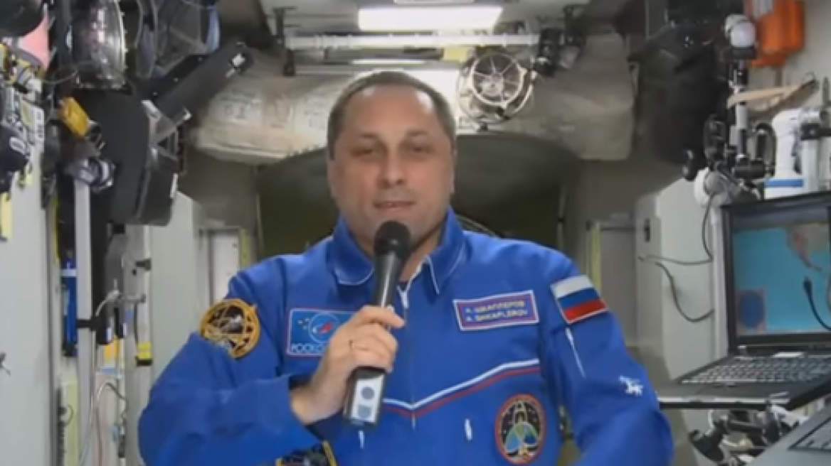 Russian cosmonaut Anton Shkaplerov sings praises of Greek tourist resorts in video message from space (VIDEO)