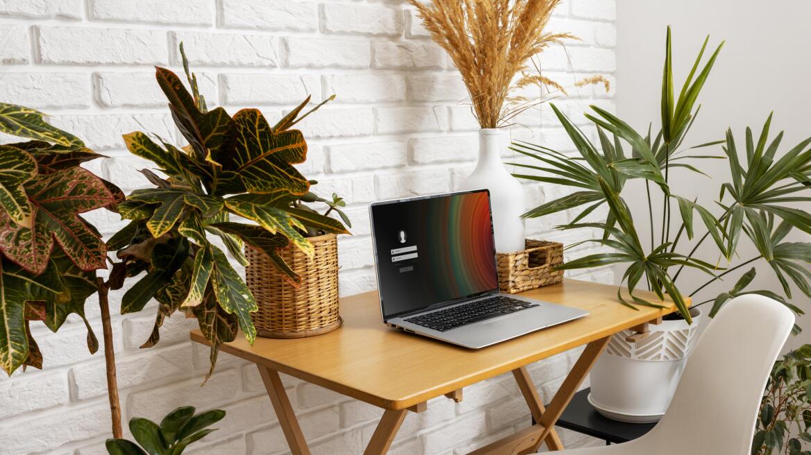 high-angle-laptop-desk-with-plants_2