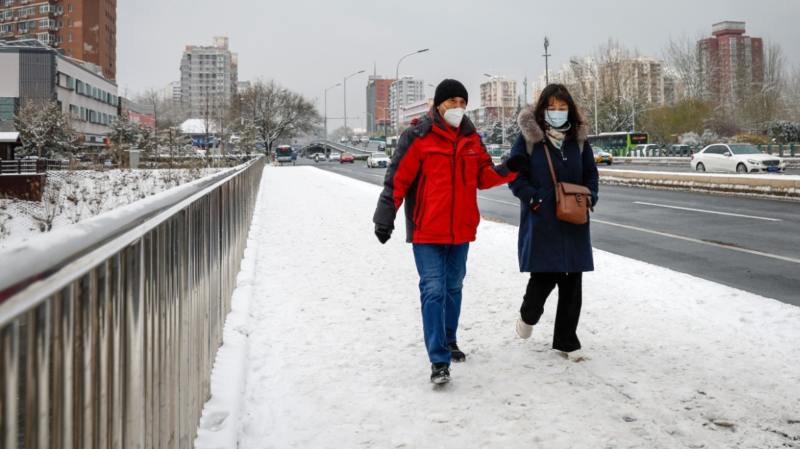 Κίνα: Το πρώτο χιόνι κάλυψε το Πεκίνο – Η θερμοκρασία αναμένεται να πέσει  στους -20 βαθμούς Κελσίου