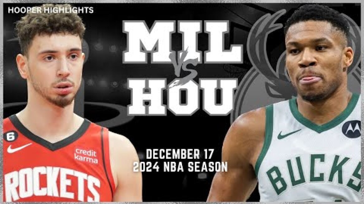 Milwaukee Bucks vs Houston Rockets Full Game Highlights | Dec 17 | 2024 NBA Season