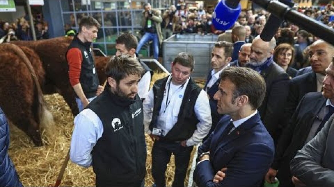 Macron says it is the end of 'water abundance' as he opens French Agricultural Show