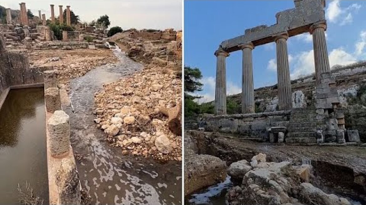 Libya floods reveal forgotten structures in ancient Greek city near Derna