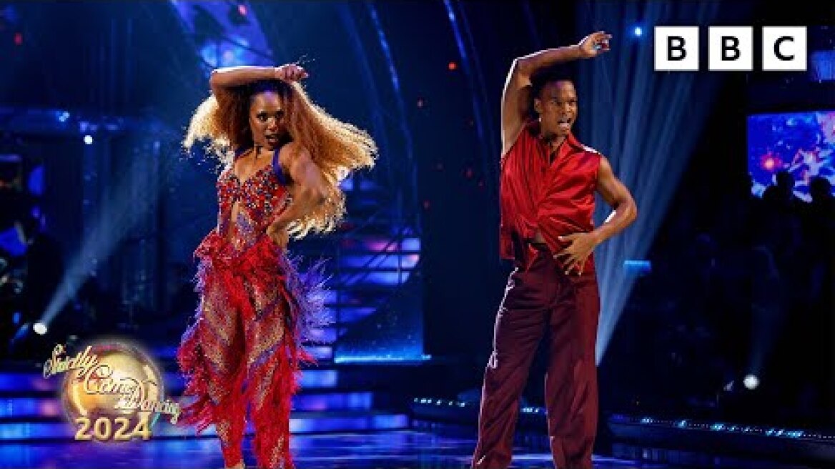 Montell Douglas and Johannes Radebe Samba to Fuego by Eleni Foureira ✨ BBC Strictly 2024