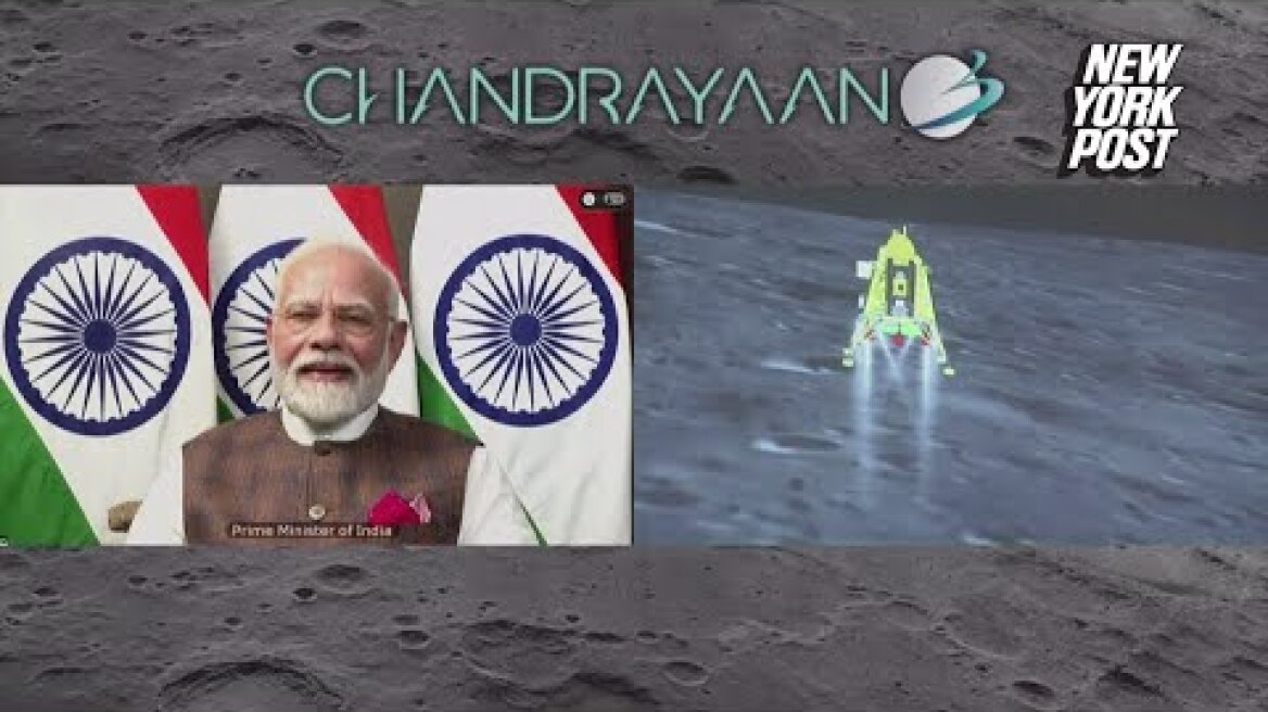 Chandrayaan-3 lands on moon in historic moment for India
