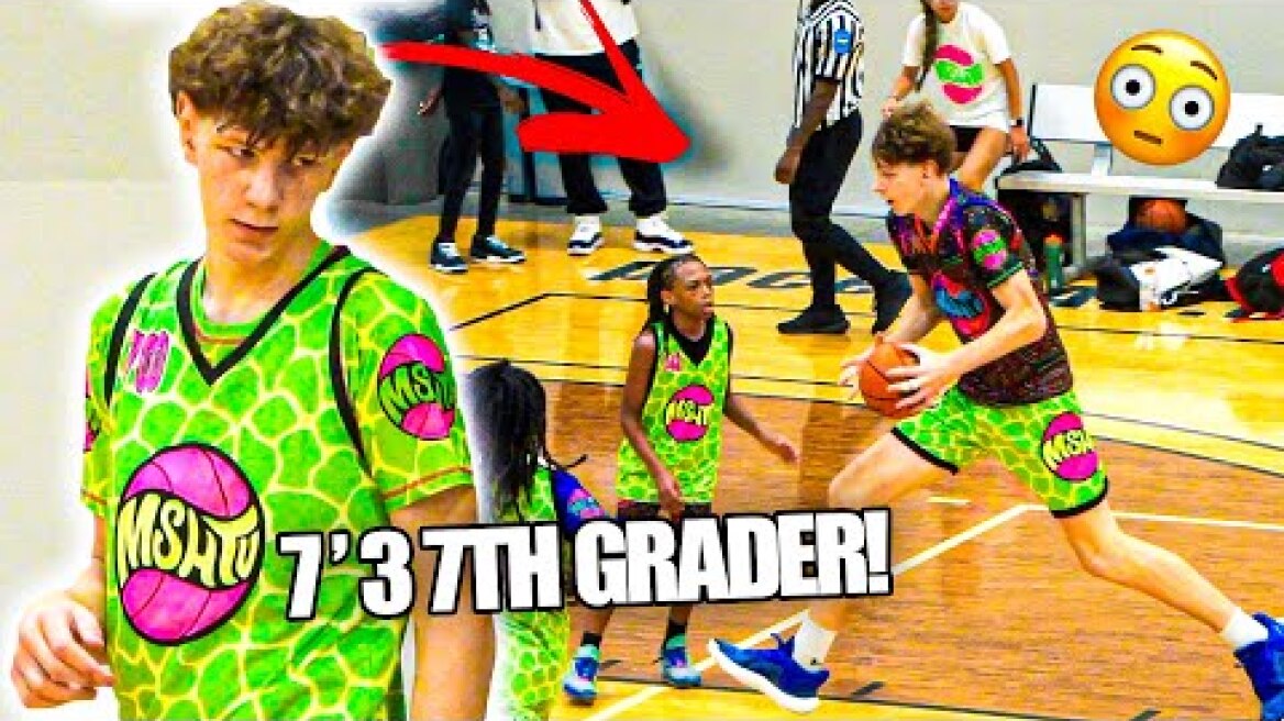 7'3 13 Year Old Jeremy Gohier Goes Crazy At MSHTV!