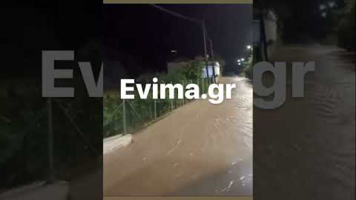 Πλημμυρισμένα σπίτια από την κακοκαιρία στην Εύβοια