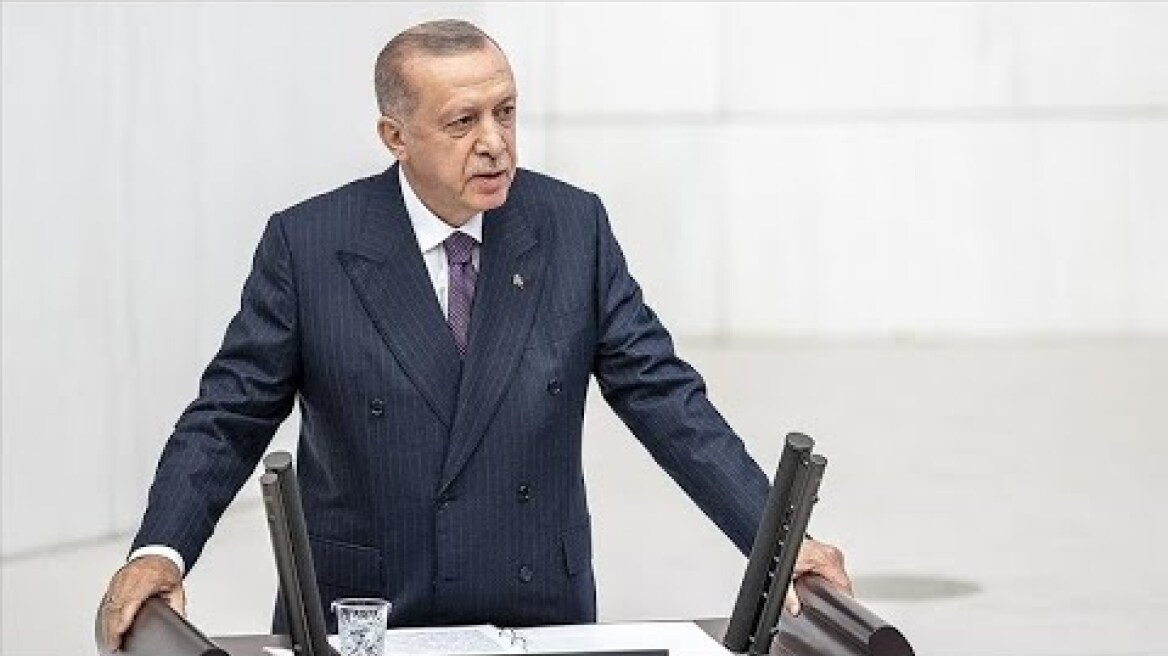 Cumhurbaşkanı Erdoğan, TBMM'nin yeni yasama yılı açılış programında konuşuyor