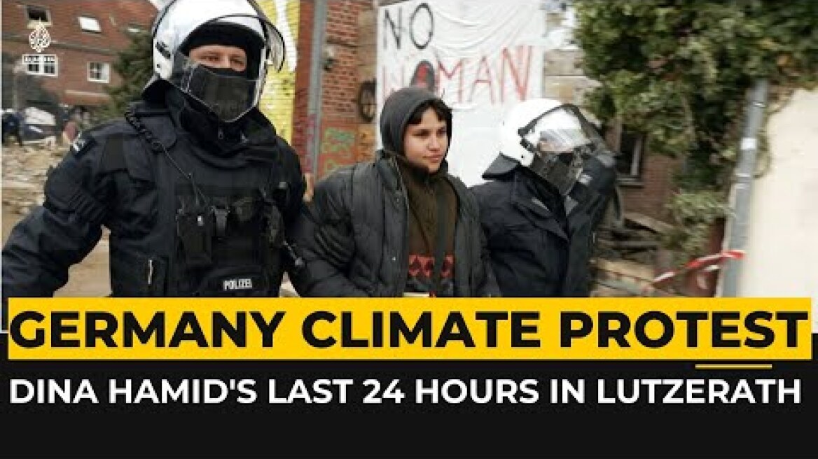 The last 24 hours of climate activist Dina Hamid in Lutzerath