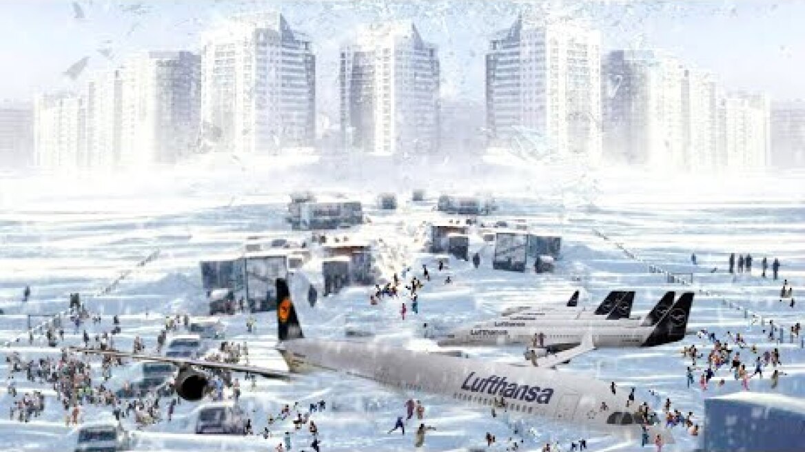 Germany is in snow chaos! Airports and planes freeze, snow storm in Munich
