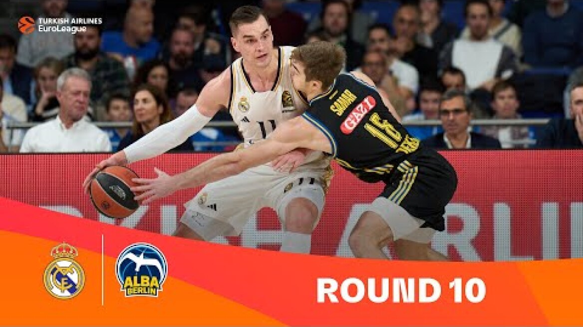 Real Madrid-ALBA Berlin | Round 10 Highlights | 2023-24 Turkish Airlines EuroLeague