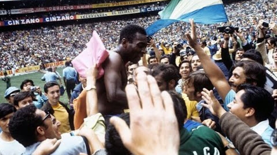 Pelé (Brazil) ♕ All skills, goals, assists in World Cup 1970 ⚽  ITV English Commentary
