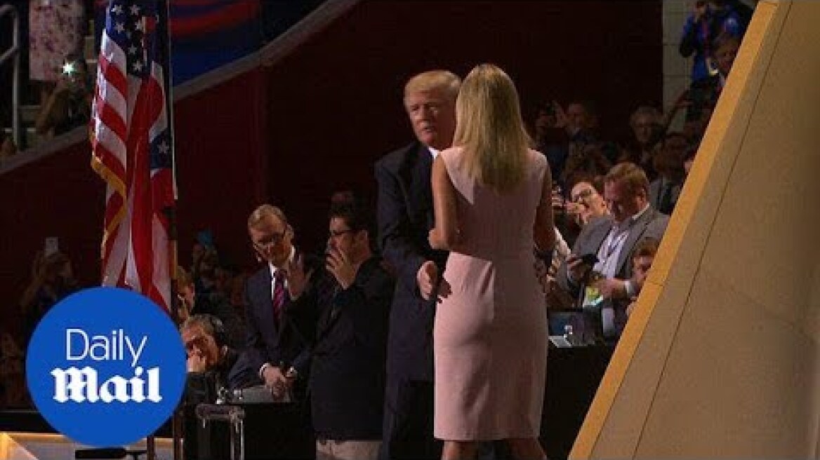 Trump criticized for 'inappropriate' embrace of Ivanka at RNC - Daily Mail