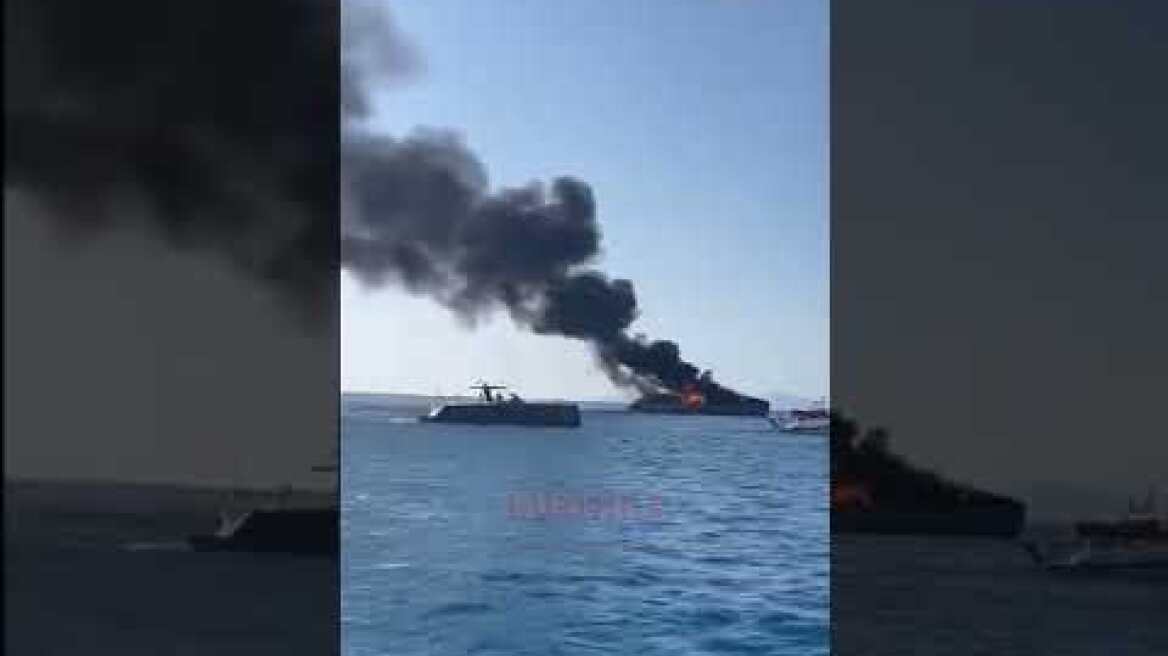 Cháy siêu du thuyền 44m ISA Yachts Aria SF #shorts