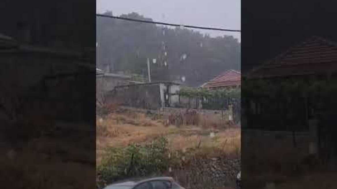 Έντονη βροχόπτωση στην Αιτωλοακαρνανία