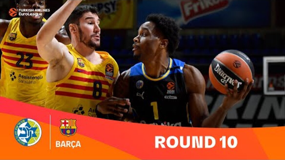 Maccabi Playtika Tel Aviv-FC Barcelona | Round 10 Highlights | 2023-24 Turkish Airlines EuroLeague