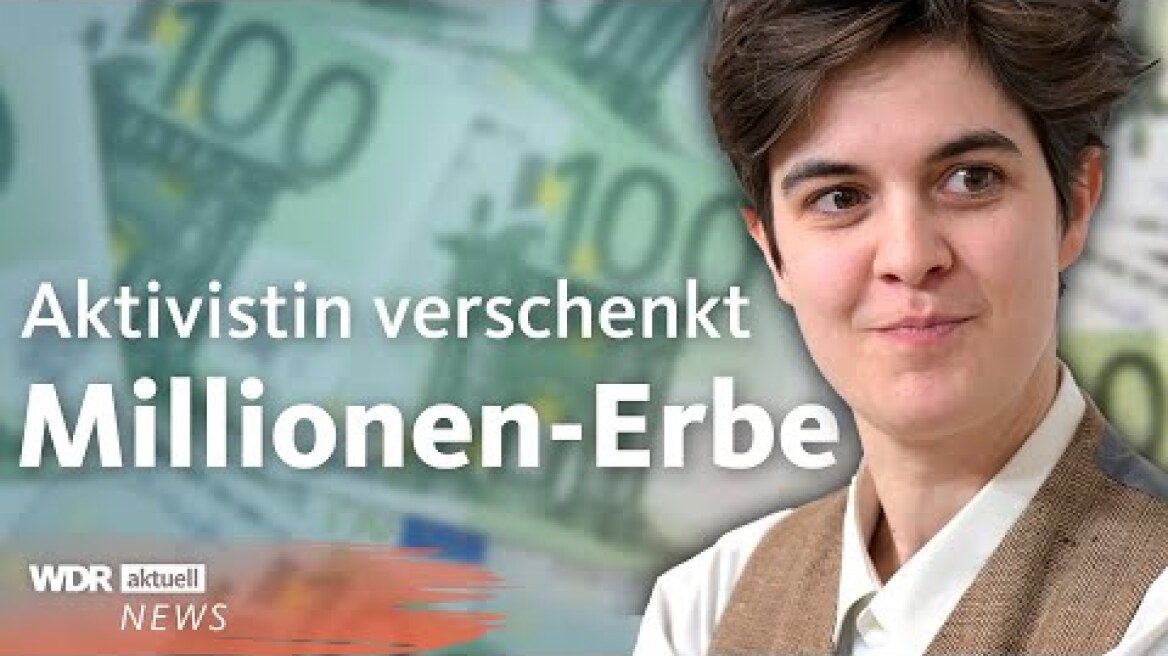 Millionenerbin Marlene Engelhorn gibt 25 Millionen Euro an Bürgerrat ab | WDR Aktuelle Stunde