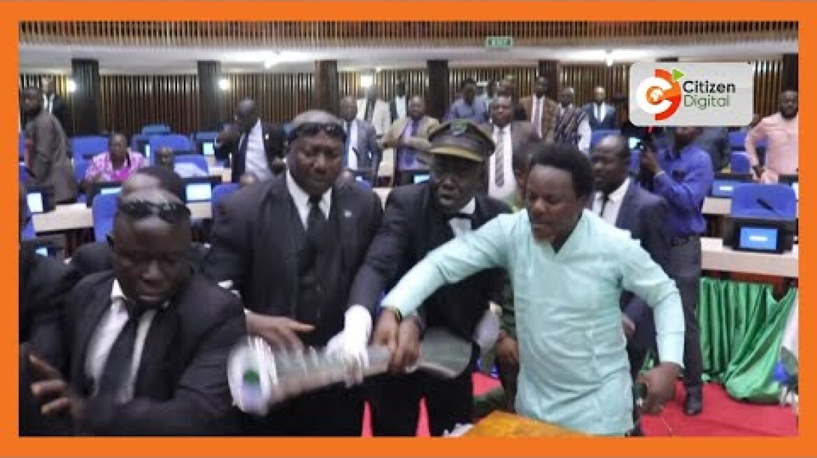 A brawl between MPs breaks out in Sierra Leone after debate proposed to change the electoral system