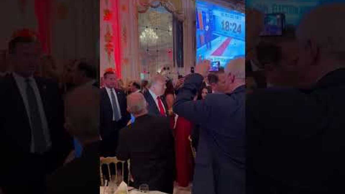 WATCH: Donald Trump arrives at his Mar-a-Lago election night party #shorts