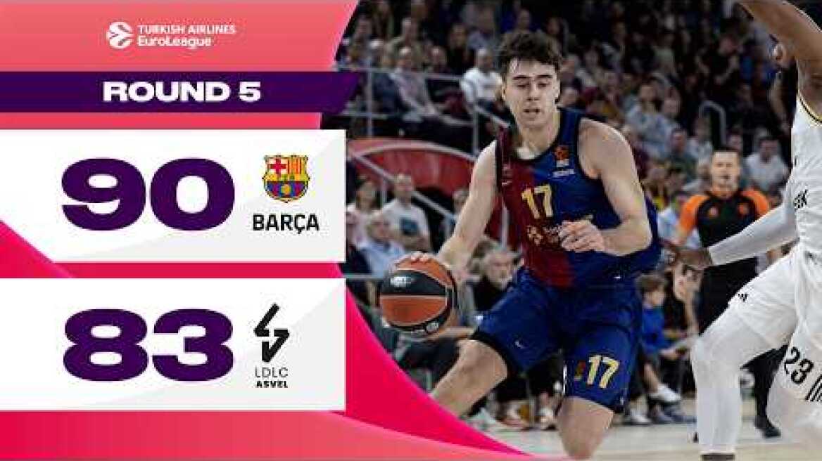 TIGHT game till the END | FC Barcelona - ASVEL Villeurbanne | BASKETBALL HIGHLIGHTS R5 2024-25