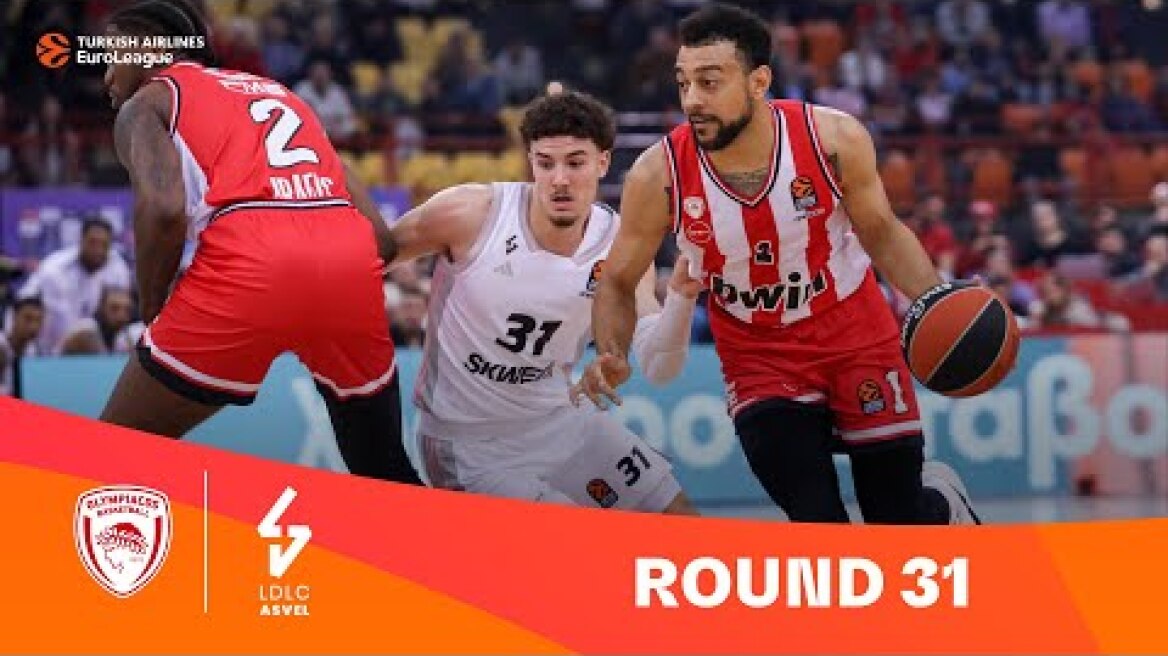 Olympiacos-ASVEL | Round 31 Highlights | 2023-24 Turkish Airlines EuroLeague