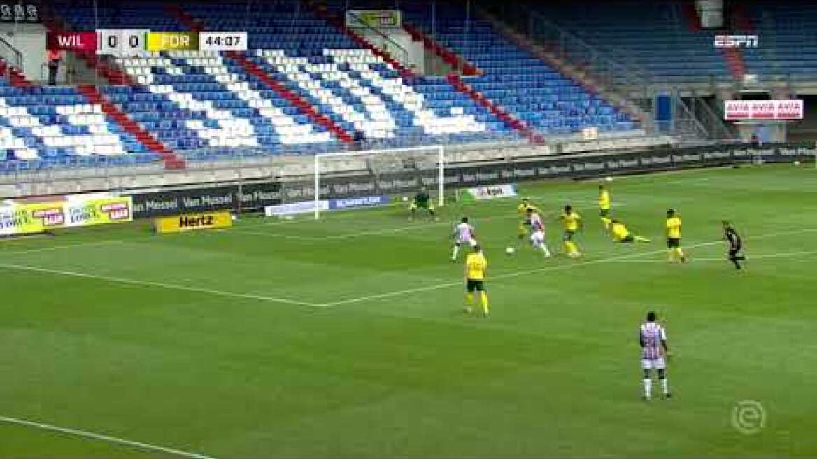 Solo goal Vangelis Pavlidis | Willem II - Fortuna Sittard