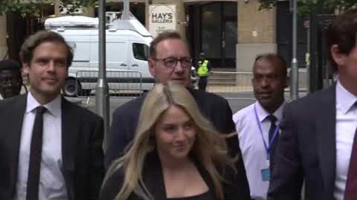Spacey arrives at court for sex assault trial
